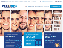 Tablet Screenshot of delsoldentalgroup.com